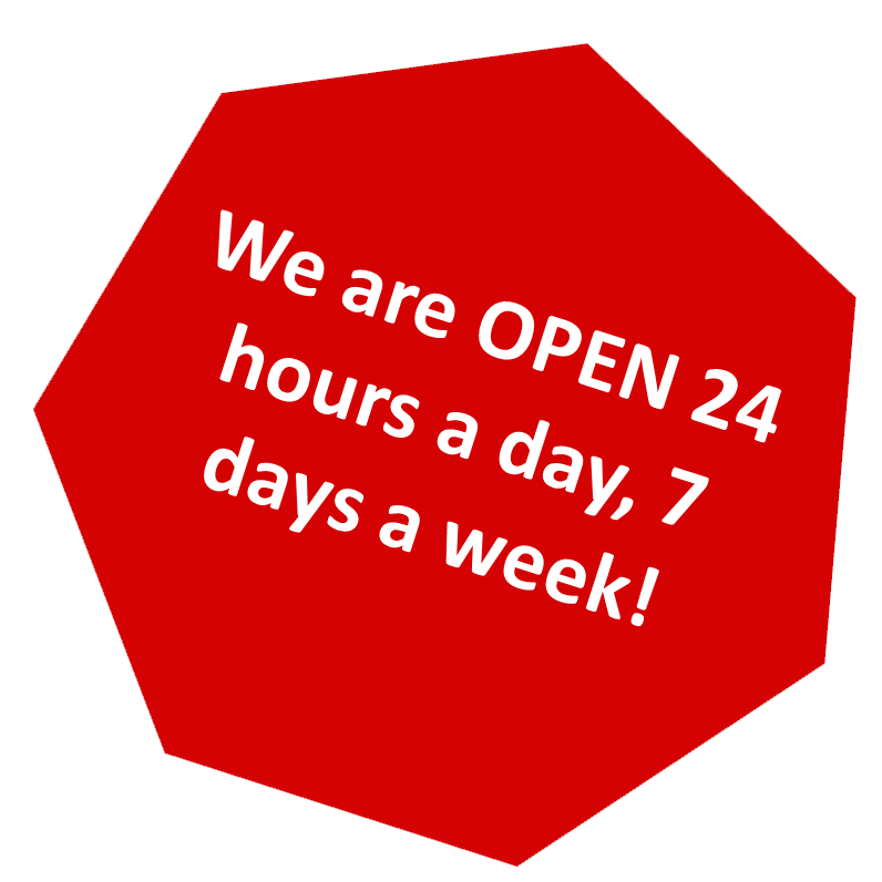 We are open